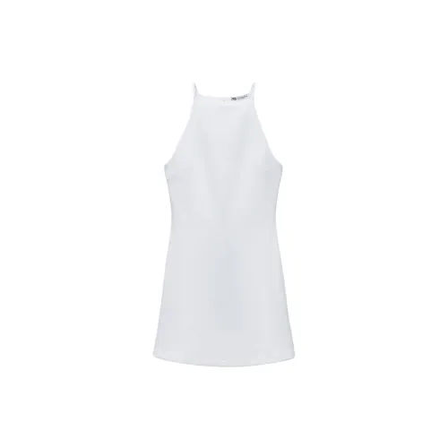 ZARA Sleeveless Dresses Women's White