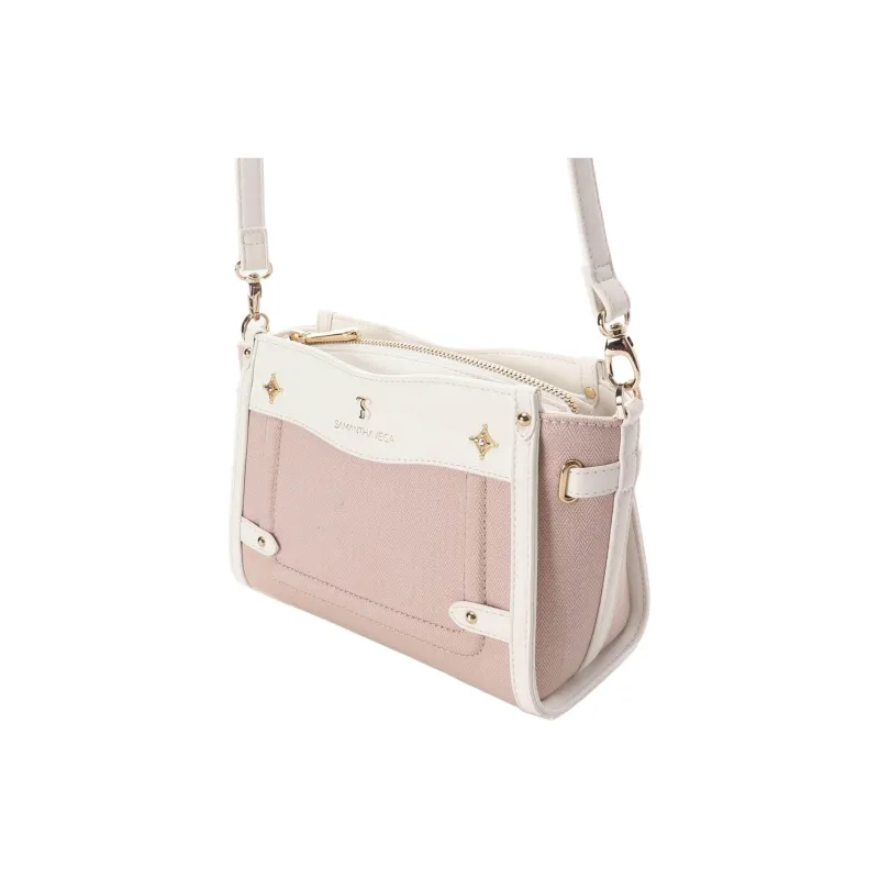 SAMANTHA THAVASA Synthetic Leather/Polypropylene/Nylon Shoulder Bag Mini Women's Pink-2