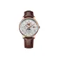 Rose Case White Dial Brown Leather
