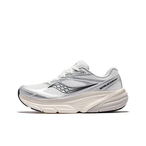 Saucony Running Shoes Unisex Low-Top White Silver Black