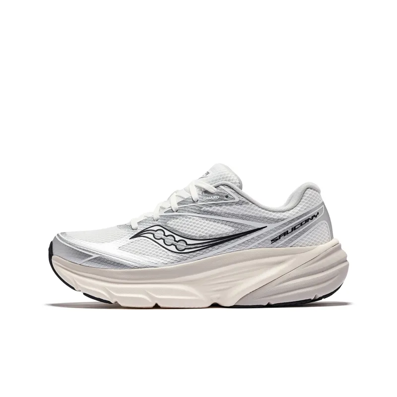 Saucony GUARD AMR Coverage Low Top Running Shoes Unisex White Silver Black-0