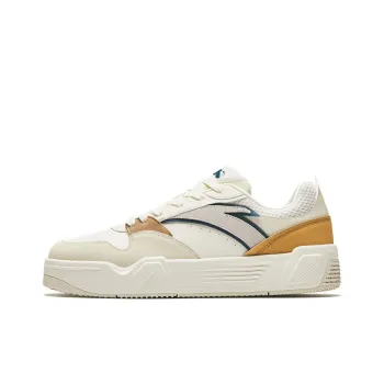 Anta C37 Series Height Increasing Lightweight Low Top Skateboard Shoes Men's Beige Brown