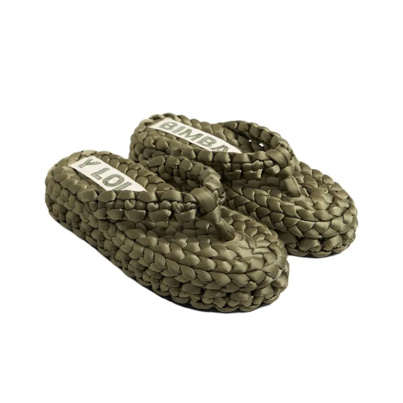 BIMBA Y LOLA Flip Flops Women's Green-2