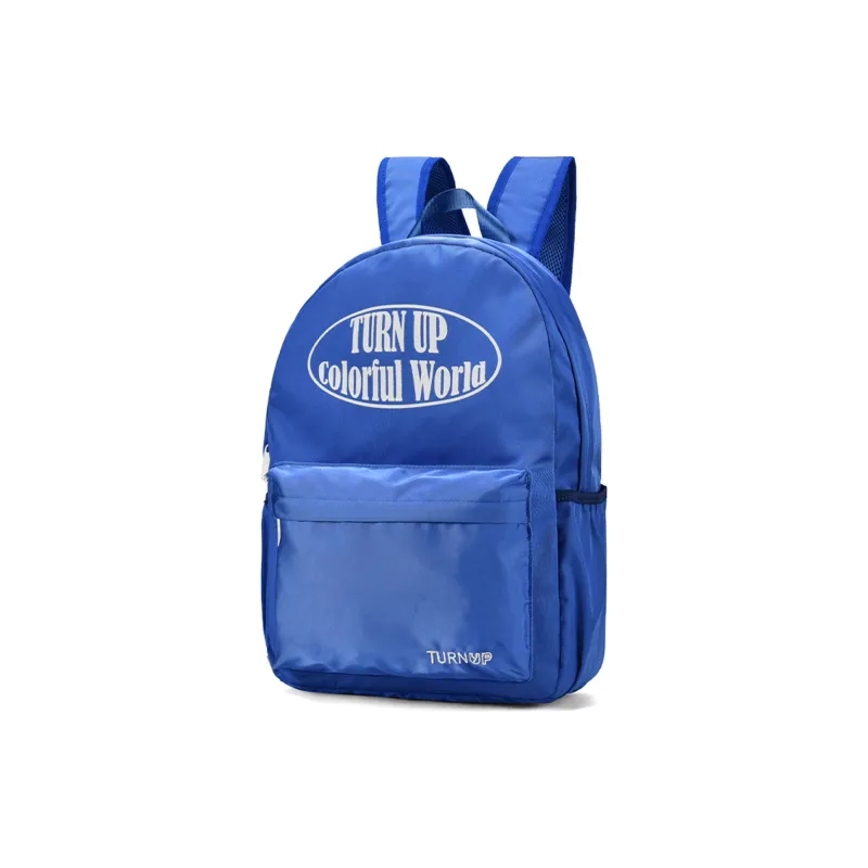 TURN UP Nylon Backpack Unisex Blue-1