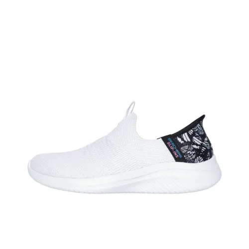 Skechers Ultra Flex 3.0 Slip Resistant And Breathable Low Top Running Shoes Women's White Black