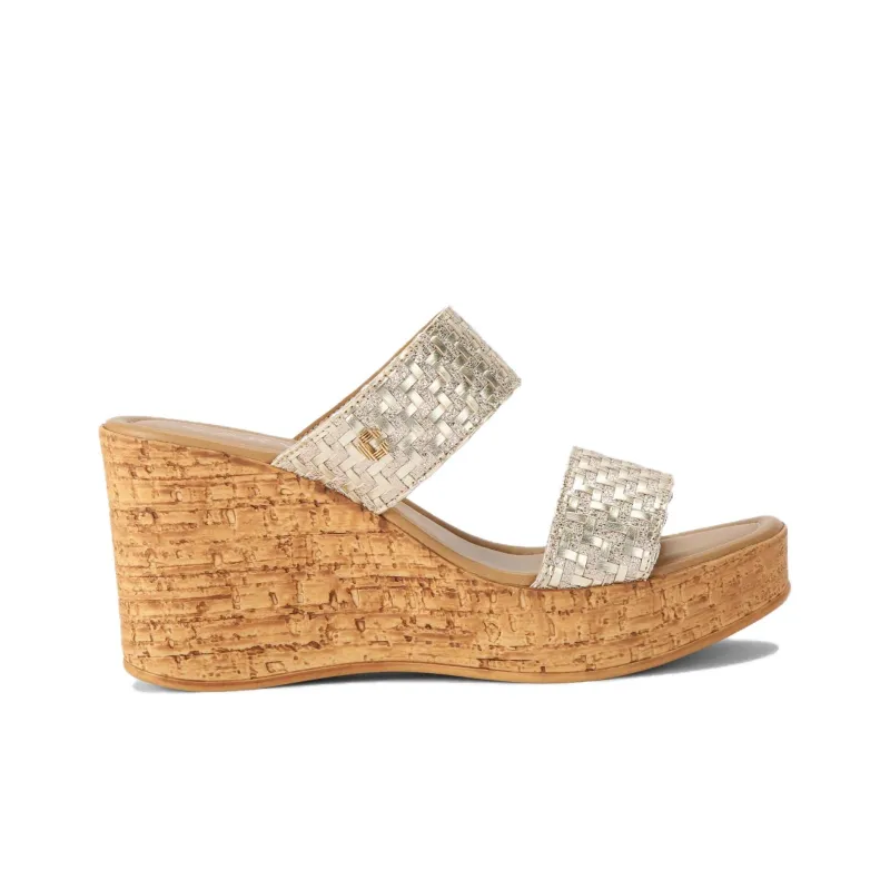 Kurt Geiger London Slide Slippers 8cm Women's Gold-1