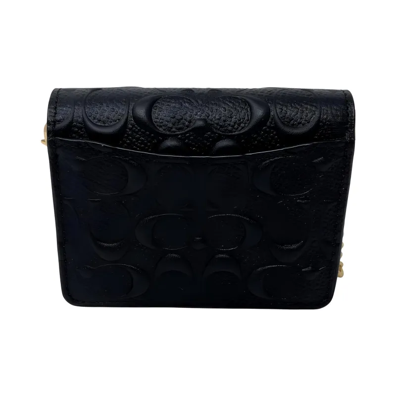 COACH Cow Leather Wallet, Shoulder Bag, Crossbody Bag Mini Women's Black-3