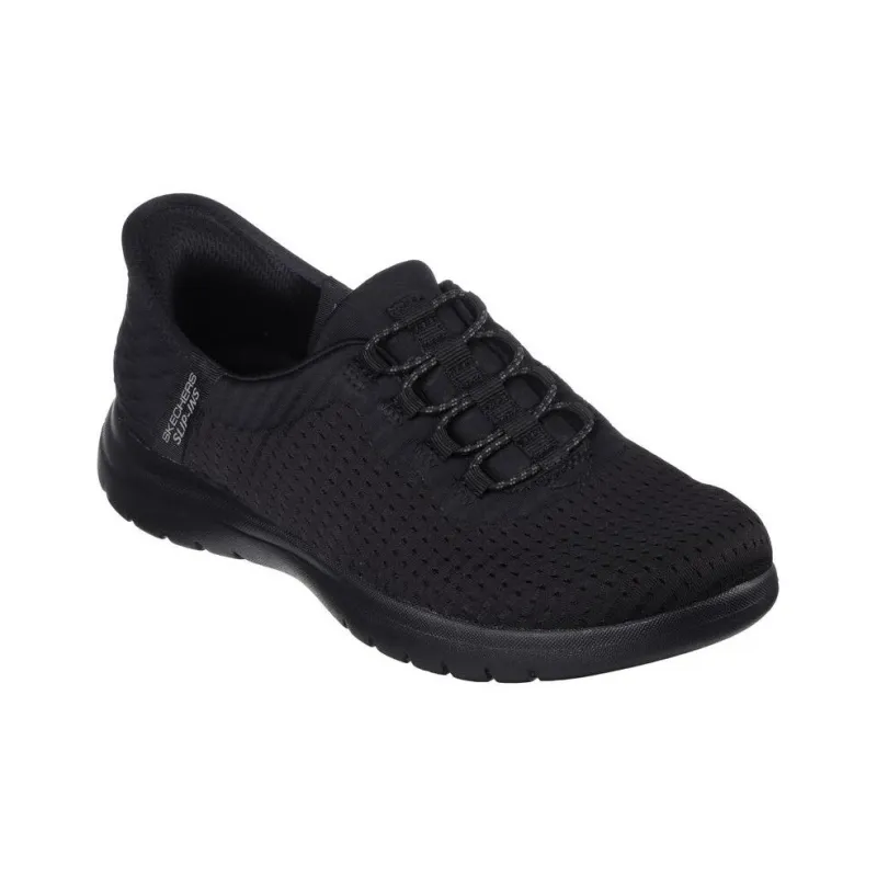 Skechers On The GO Fle Slip Resistant And Breathable Low Top Running Shoes Women's Black-2