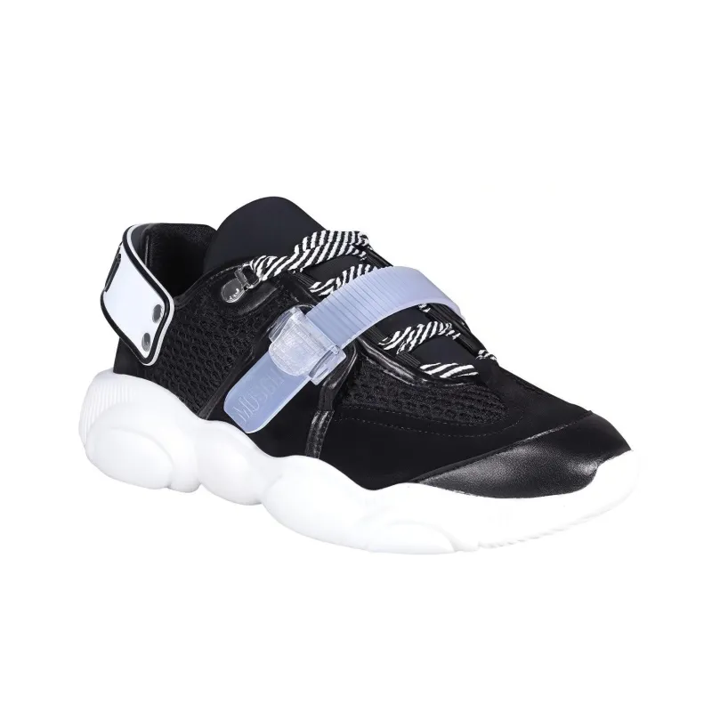 MOSCHINO Teddy Bear Low Top Casual Shoes Men's Black-2