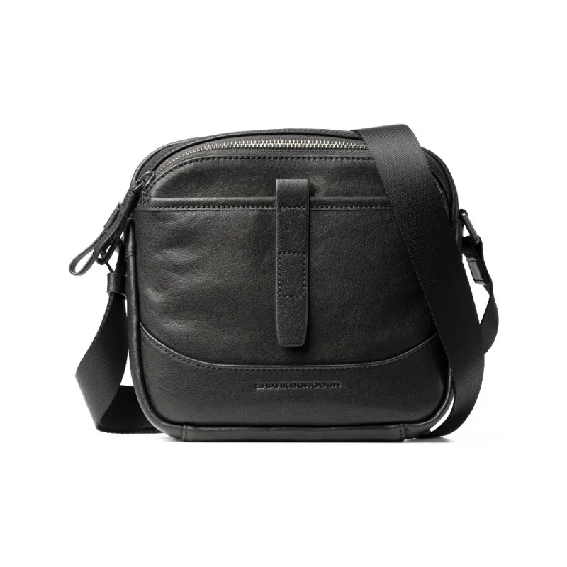 Sharkborough Cow Leather Shoulder Bag, Crossbody Bag Men's-1