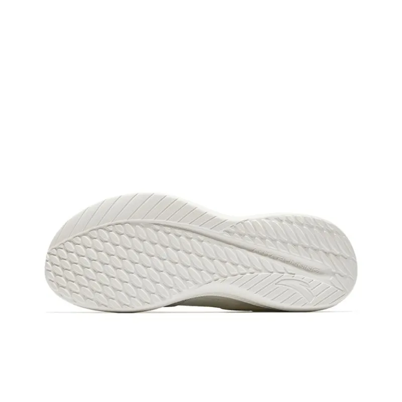 Anta Running Collection Cushioning Slip Resistant Low Top Casual Running Shoes Men's White Gray-4
