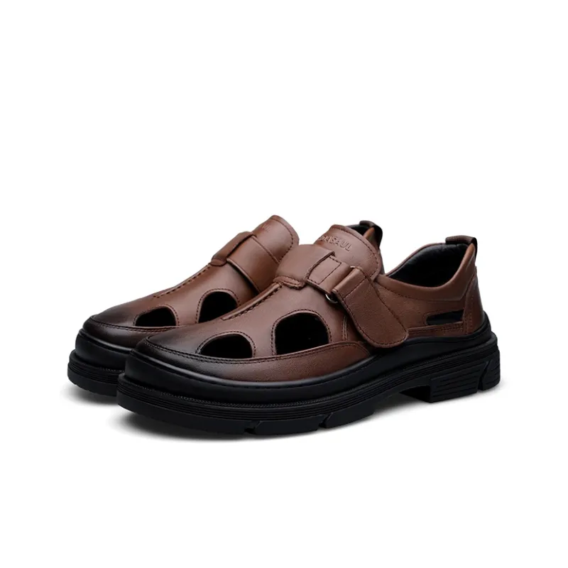 PARDASAUL Men's Casual Shoes Men Low Top Black/Brown-7