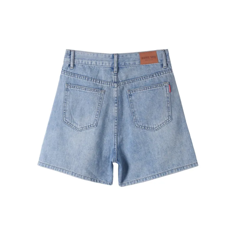 HIPPIEMISS Denim Shorts Women's Light Blue-1