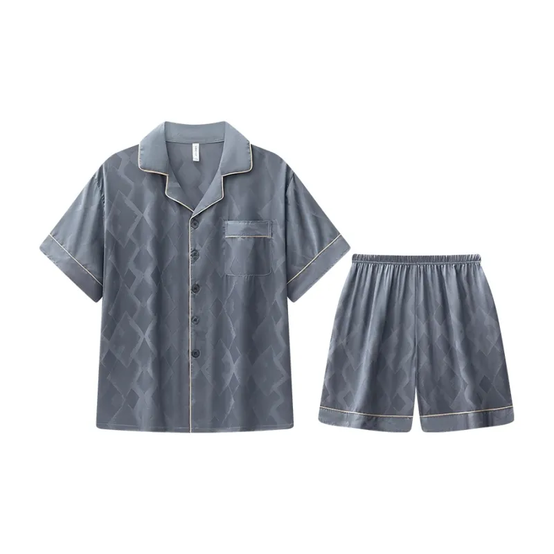Lan Miao Pajama Set Men's Black-29