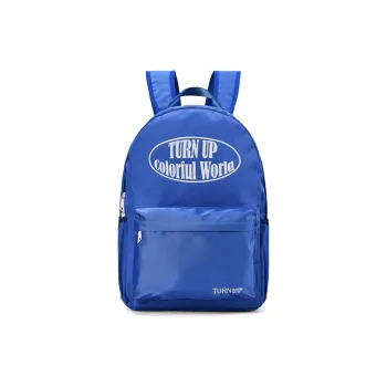 TURN UP Nylon Backpack Unisex Blue