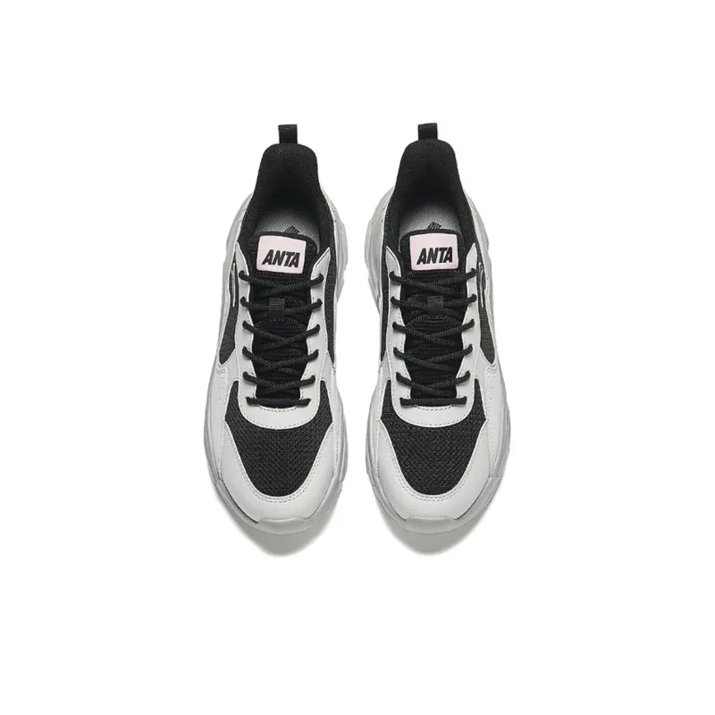 Anta Life Collection Cushioned Slip Resistant Low Top Casual Shoes Women's Gray Black-2