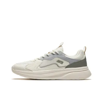 Anta Life Collection Cushioning Anti-Slip And Wear-Resistant Low-Top Casual Shoes Men's White Gray