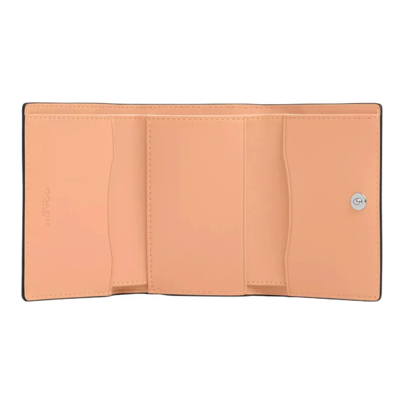 COACH Refined Calfskin Wallet Mini Women's Silver & Faded Blush-1