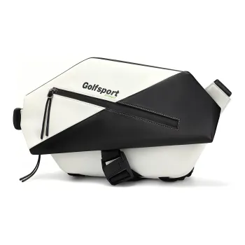 GOLF Leather Sling Bag, Shoulder Bag Tubas Unisex Black & White