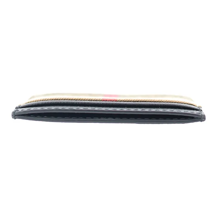 Burberry Leather Card Holder Unisex Black & Brown-2