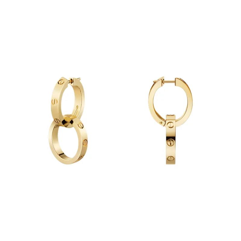 CARTIER 18K Yellow Gold Earrings Women's Gold-1