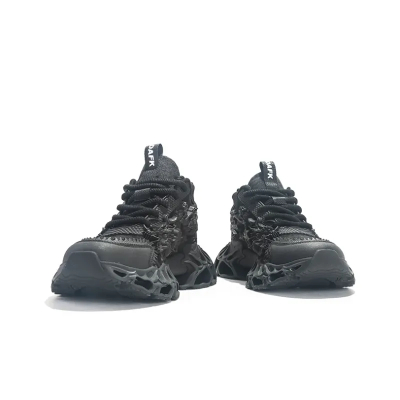 DAFK Wear-Resistant Breathable Support Height Increasing High-Top Chunky Sneakers Men's-3