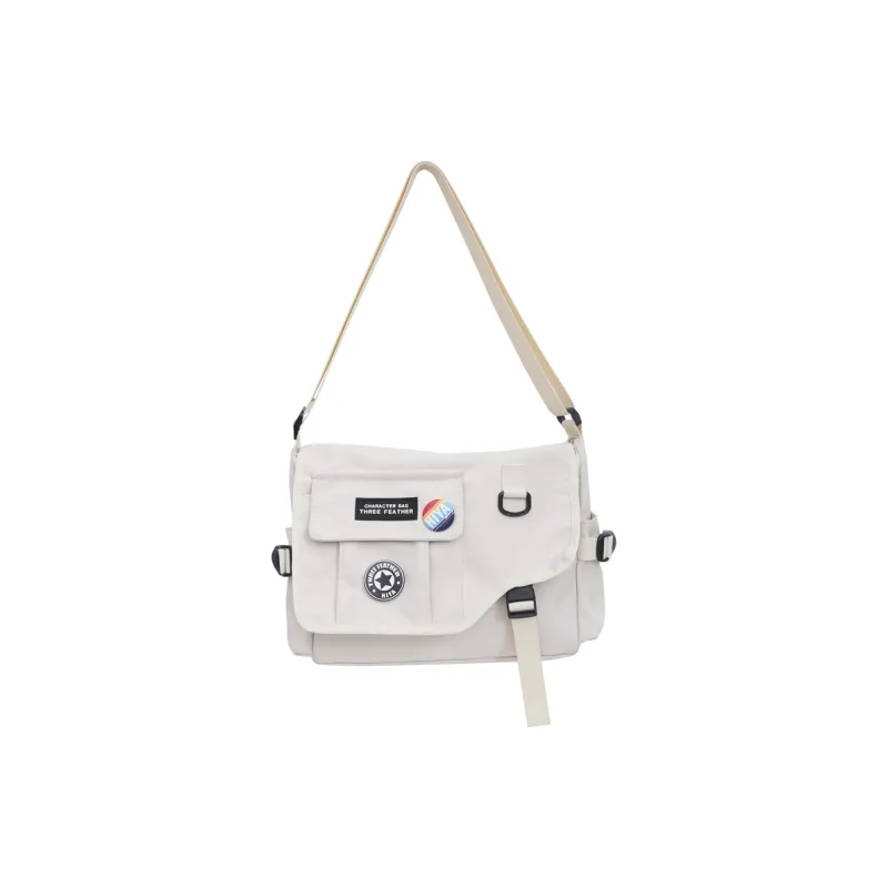 OUZIHUANG Nylon Shoulder Bag Unisex-4