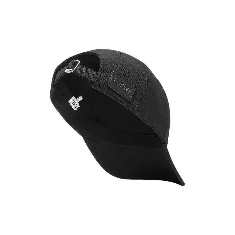 LOEWE Cotton Baseball Caps Unisex Black-1