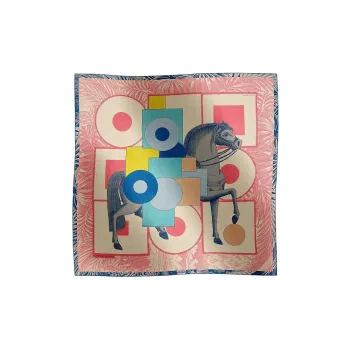 HERMES Cashmere Silk Scarves Women's Pink