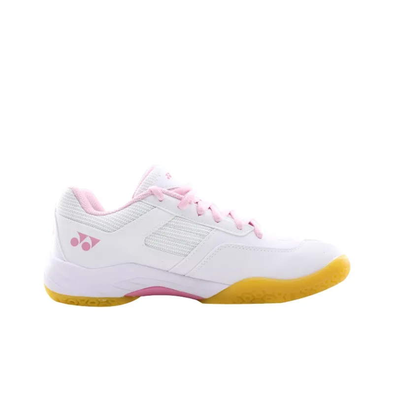 YONEX Power Cushion Coverage Breathable Wear Resistant Cushioning Low Top Badminton Shoes Women's White Pink-1