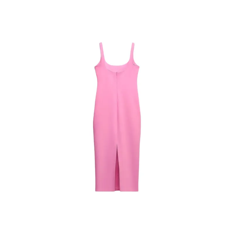ZARA Slip Dresses Women's Dark Purple Red-1