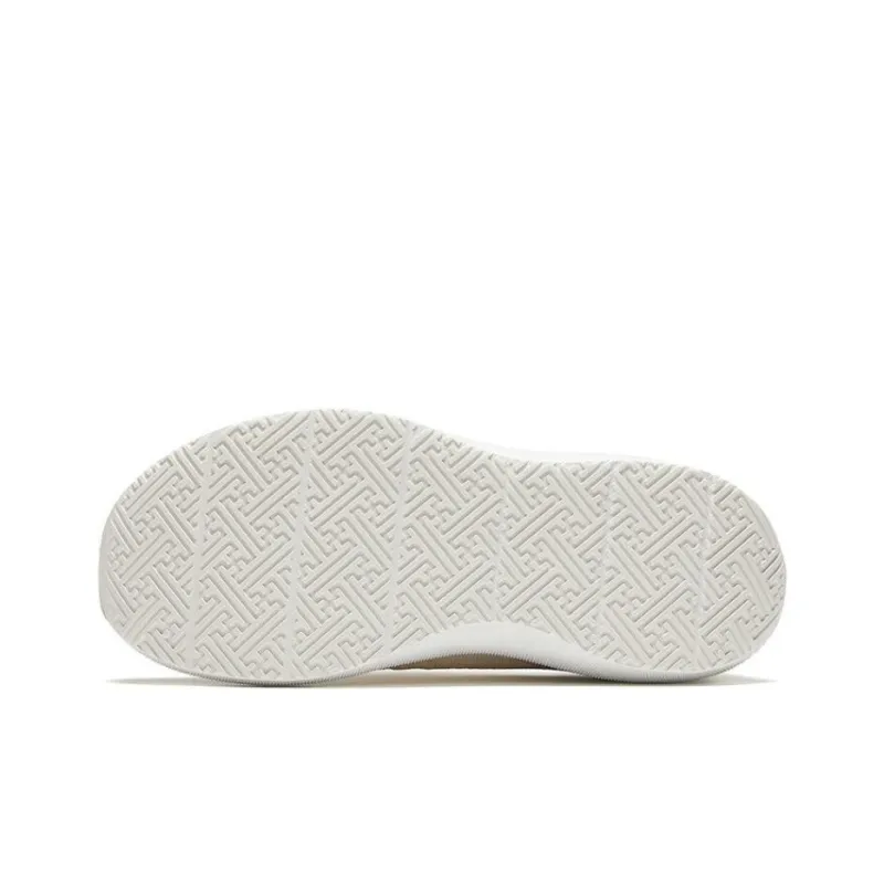 Anta Wear Resistant Low Top Casual Shoes Women's Beige-4