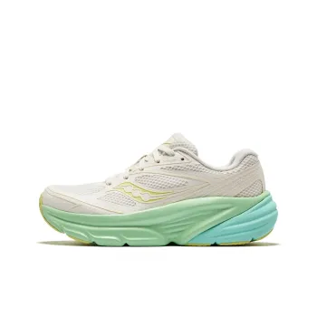 Saucony Cushioning Low Top Running Shoes Women's Beige Green