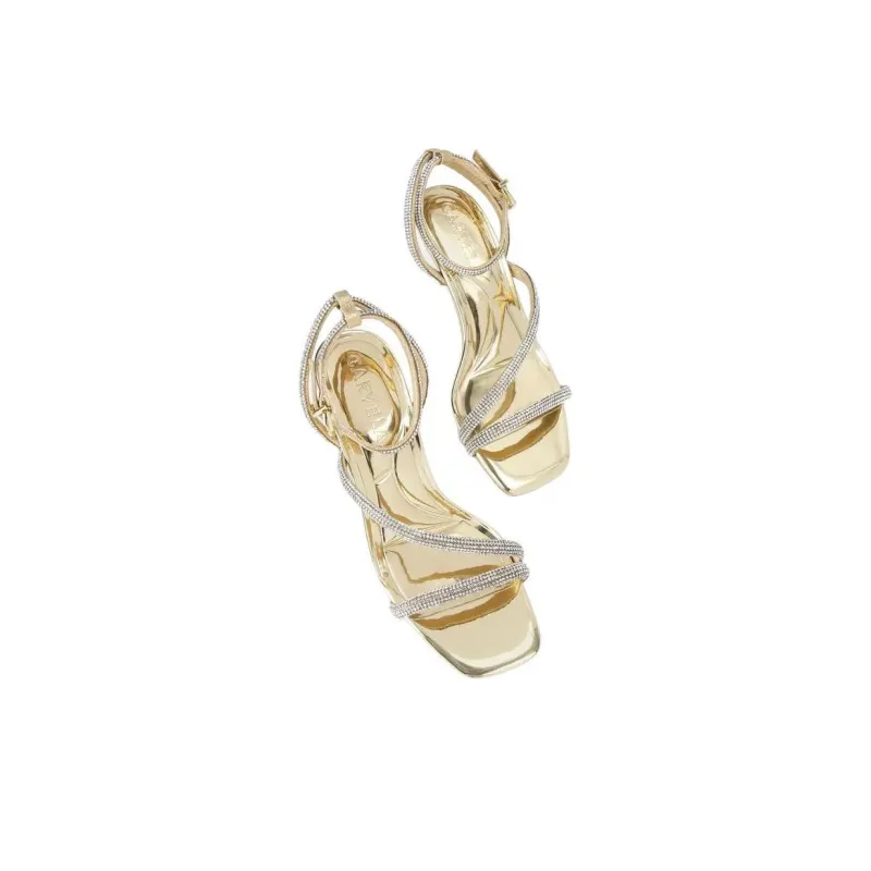 Kurt Geiger London Paparazzi Strap Sandals 5.5cm Women's Gold-2
