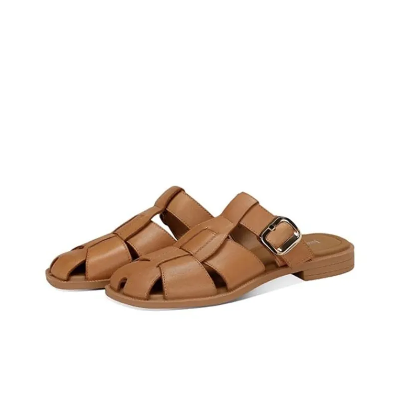 JESSICA SOPHIA Rubber Sole Slip Resistant Abrasion Resistant Wrap toe Slippers Women's-4