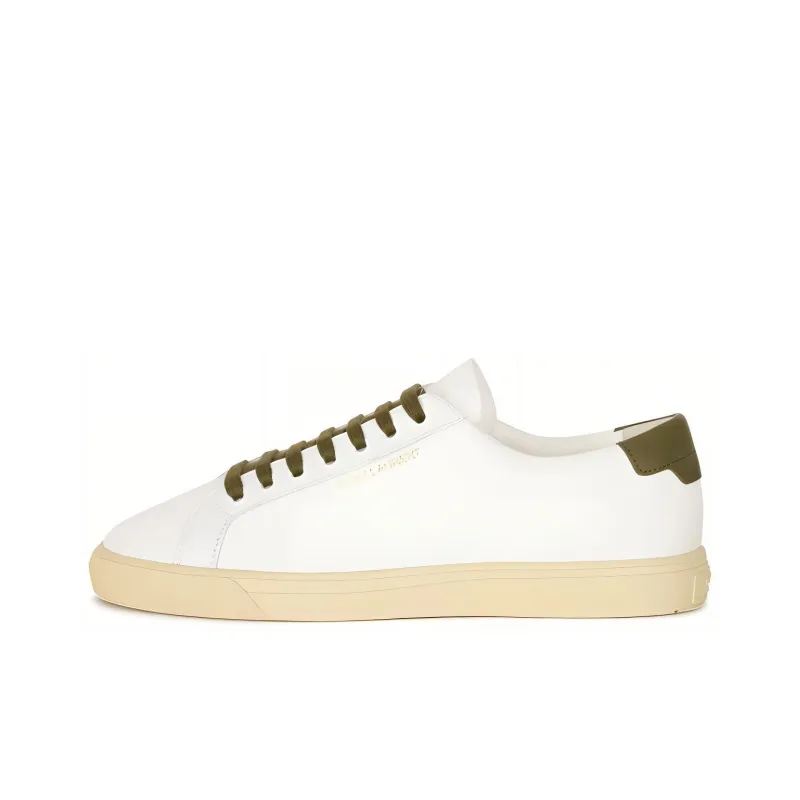 SAINT LAURENT Andy Low-top Leather Sneakers-0