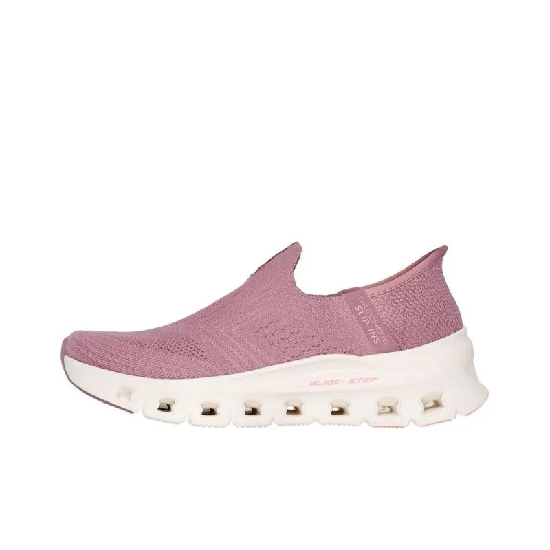 Skechers Slip Ins Anti Slip Wear Resistant Low Top Casual Shoes Women's Light Purple-0