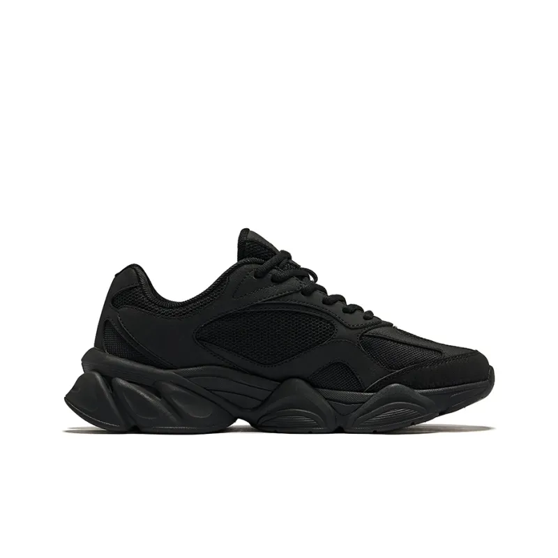 Erke Sunrise 2 Durable Breathable Low Top Casual Shoes Men's Jet Black-1
