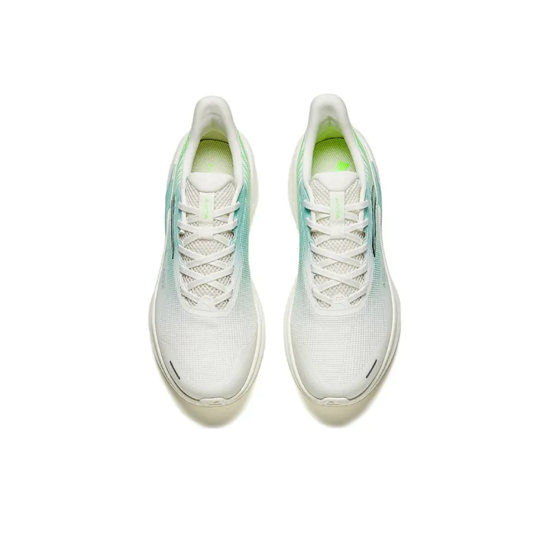 Anta Running Collection Cushioning Slip Resistant Low Top Casual Running Shoes Men's White Blue-2