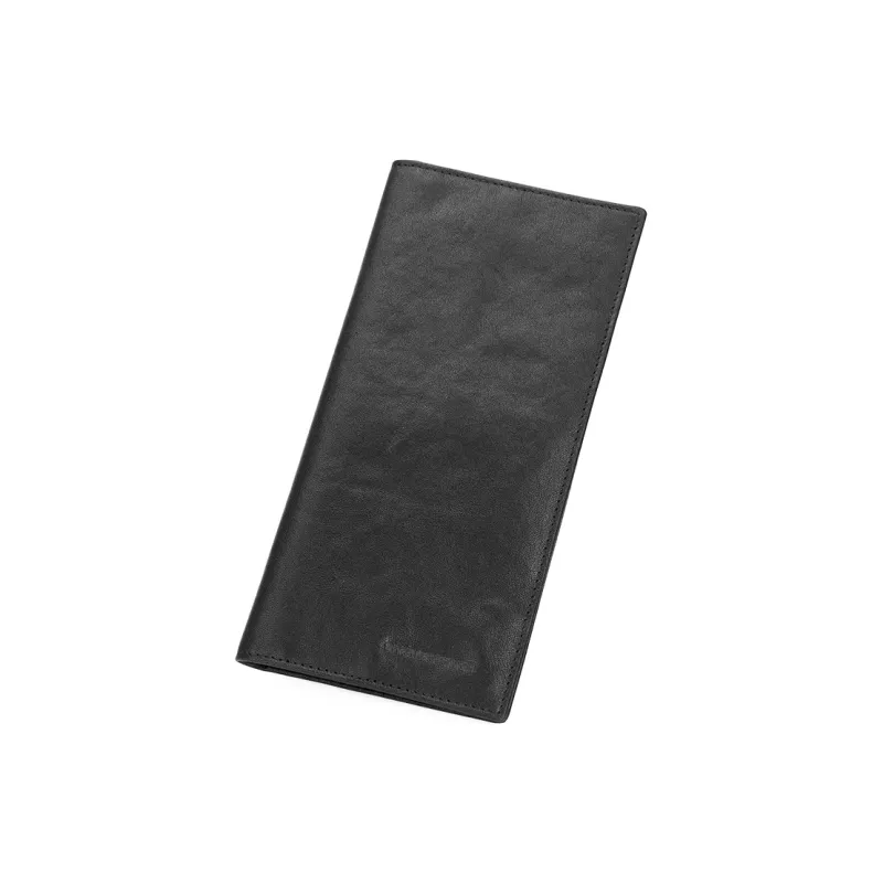 Sharkborough Genuine Leather, Vegetable Tanned, Top Grain Cow Leather Wallet Men's Black-2
