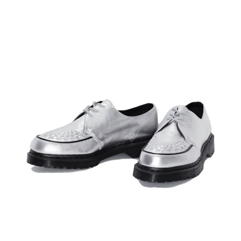Dr. Martens Ramsey Supreme Nappa Leather Creepers 'Silver'-2