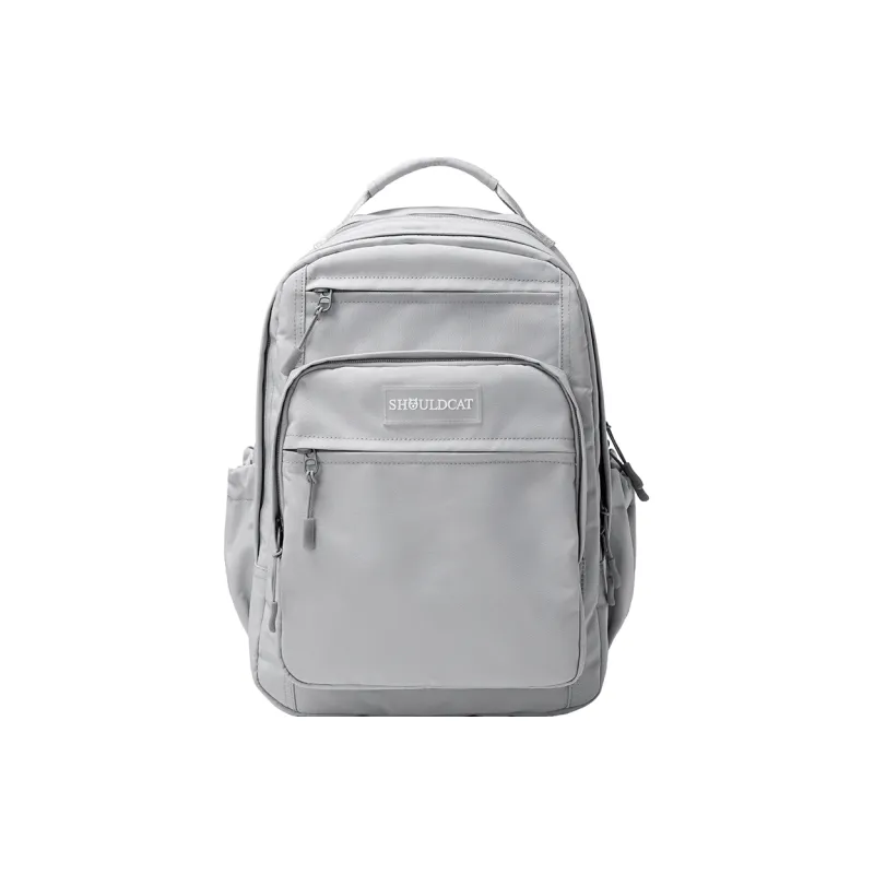 Shouldcat Backpack Polyester Regular Unisex Black/Gray/Gray & Pink/Khaki/Ecru/Purple-2