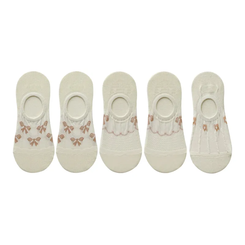 XXLLG No Show Socks Women's 5 Pack-5