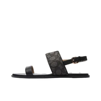 COACH Harley Strap Sandals Women's Black