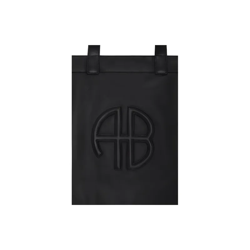 Anine Bing Large Rio Logo Patch Tote Bag-3