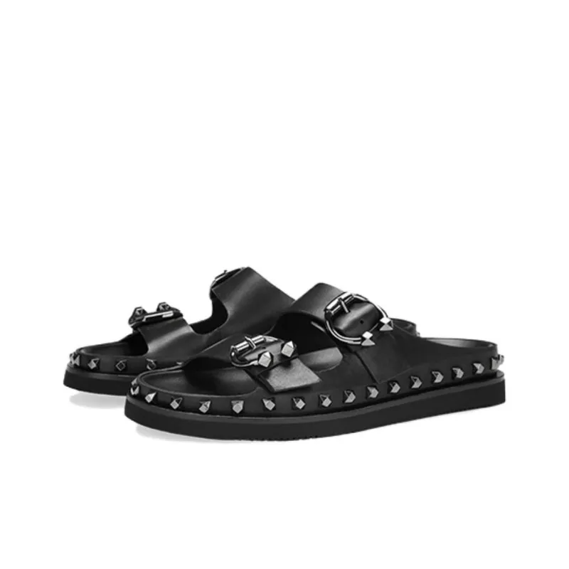 ASH Slide Slippers Women's Black-2