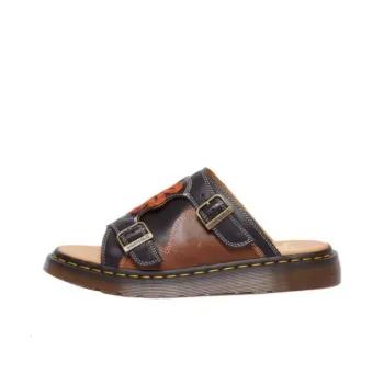 Dr.Martens Slip Resistant Abrasion Resistant Slide Slippers Unisex Brown