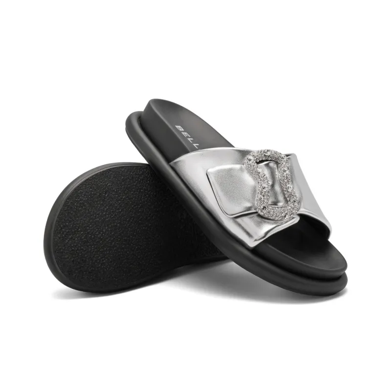 BELLE EVA Rhinestone Slip Resistant Abrasion Resistant Slide Slippers Women's-9