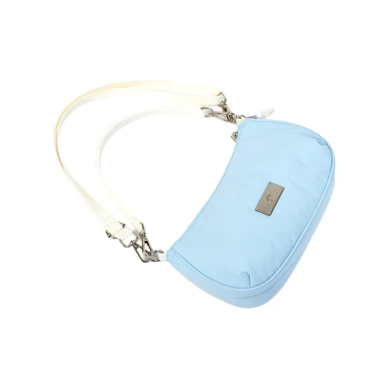 Doughnut Nylon Shoulder Bag Women's Clear Blue-3