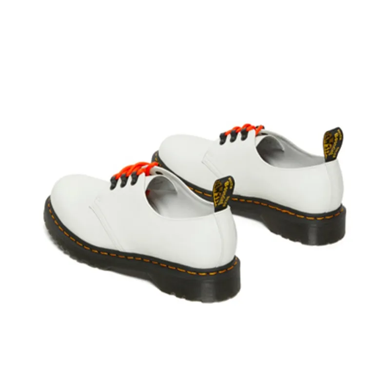 Dr. Martens 1461 Ben Smooth 3 Eye 'White Orange'-3
